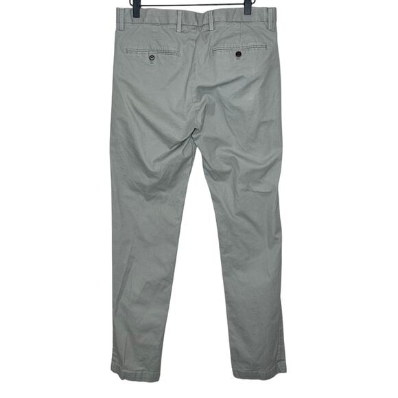 Gap For Good Gray Chino Pants Slim Straight Fit Mid Rise Workwear Office 32x32 - Picture 2 of 12